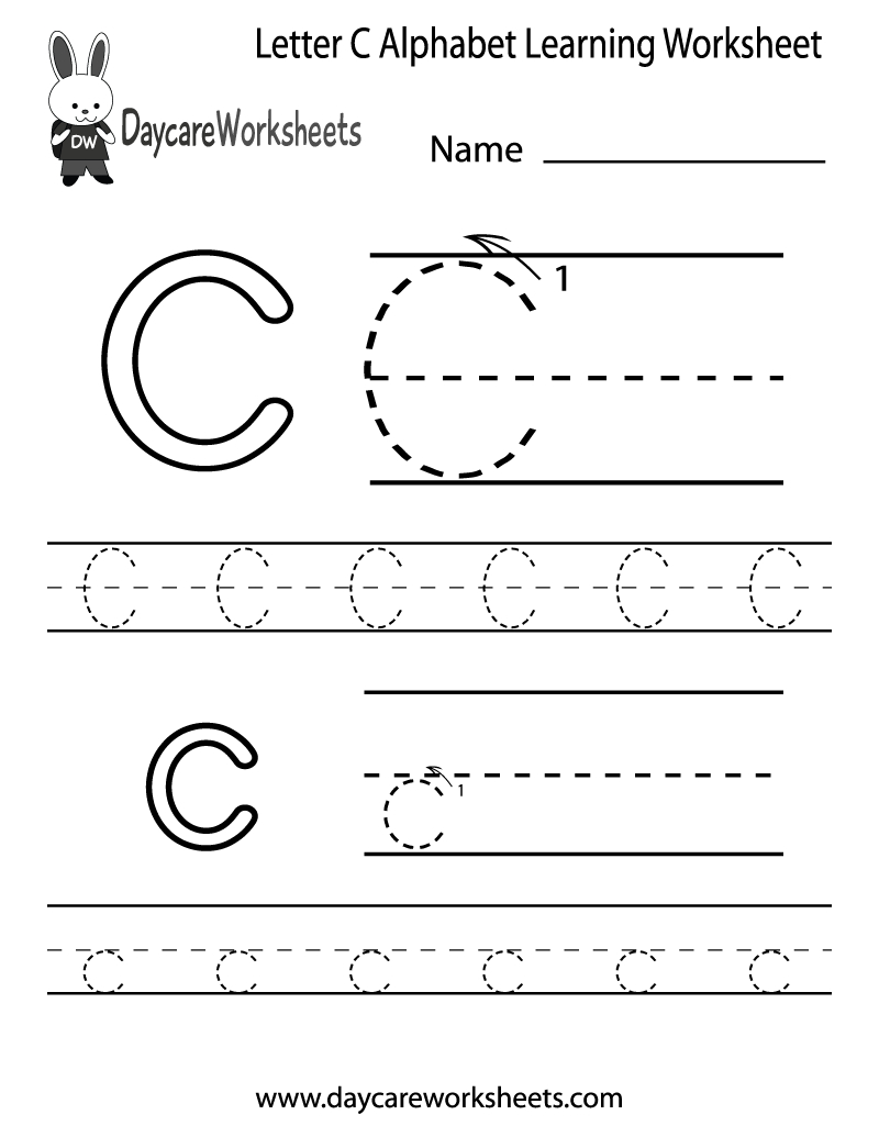 Letter C Worksheets For Preschool Pdf AlphabetWorksheetsFree