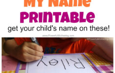 Free Name Tracing Worksheet Printable + Font Choices for Letter Tracing Editable