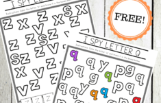 Free Printable Alphabet Worksheets For Preschoolers inside I Spy Alphabet Worksheets