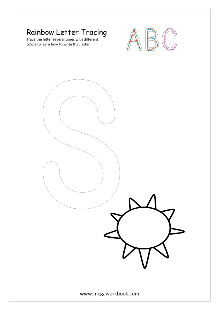 Free Printable Rainbow Writing Worksheets   Rainbow Letter Within Rainbow Name Tracing