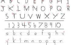 Handwriting Without Tears Printables | Here Is A Handy in Alphabet Tracing Guide