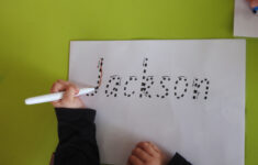 How Do I Teach My Child To Write Their Name? | One Stop in Name Tracing Template Qld Font