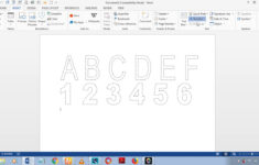 How To Make Dashed Letters And Number Tracing In Microsoft pertaining to Name Tracing Dotted Lines