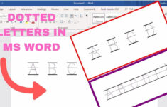 How To Make Dotted Letters In Microsoft Word | Dotted Letter within Name Tracing Dotted Lines