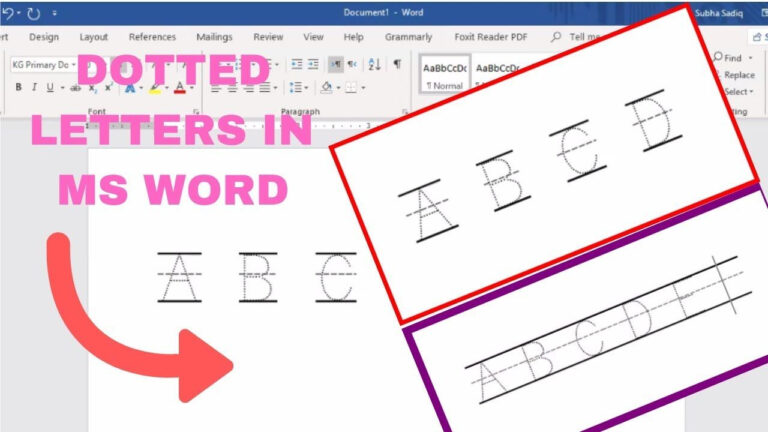 how-to-make-dotted-letters-in-microsoft-word-dotted-letter-within