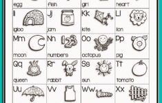 I'm In A Sharing Mood! Free B&amp;w Alphabet Charts - English inside Alphabet Words Worksheets