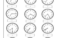 Kids Are Asked To Read The Hands On The Clocks And Write The throughout Alphabet Worksheets Kidslearningstation