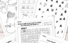 Letter A Worksheets - Alphabet Series - Easy Peasy Learners in Letter A Worksheets Free Printables