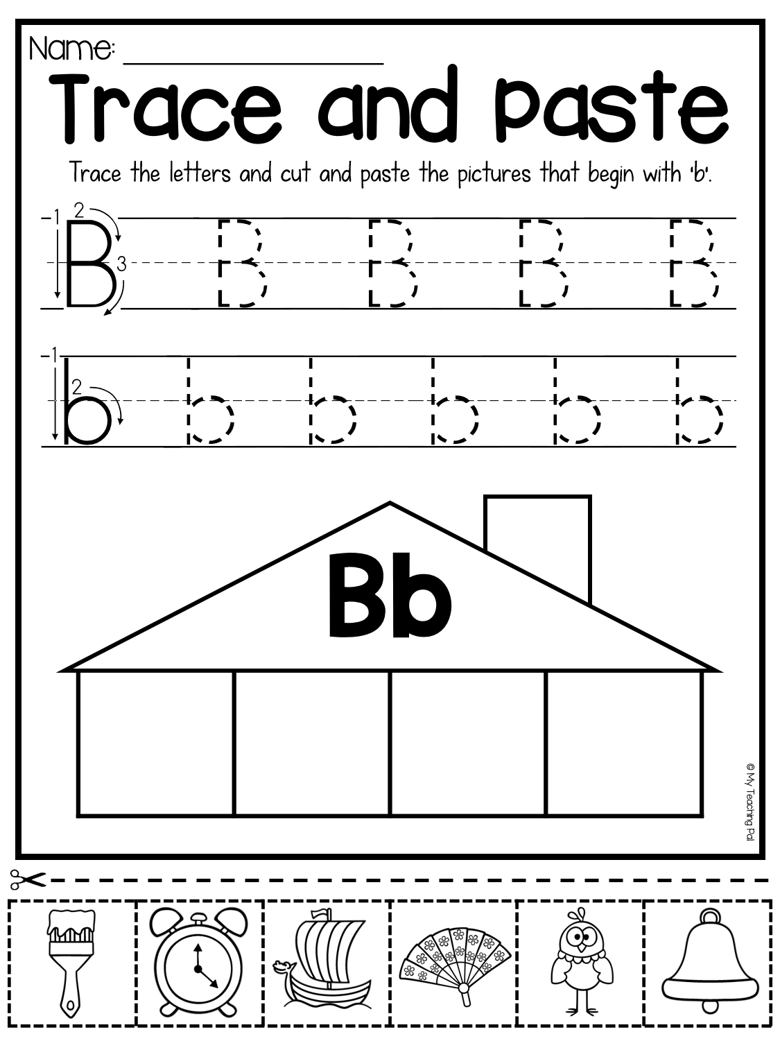 Printable Letter B Worksheet
