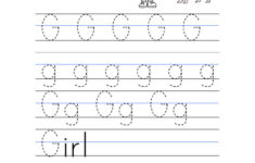 Letter G Worksheet – Tracing And Handwriting for Alphabet Tracing Uppercase And Lowercase