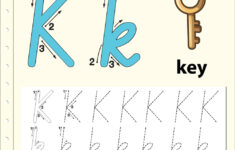 Letter K Tracing Alphabet Worksheets with regard to Letter Tracing K