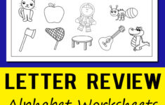 Letter Review Alphabet Worksheets | Totschooling - Toddler in Alphabet Worksheets Free