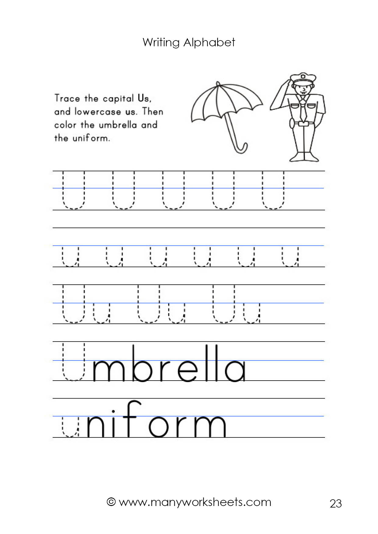 Upper And Lowercase Alphabet Tracing AlphabetWorksheetsFree