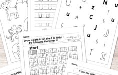 Letter U Worksheets - Alphabet Series - Easy Peasy Learners regarding Letter Id Worksheets