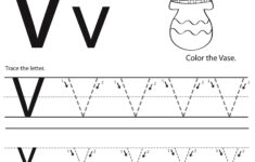 Letter V Worksheets intended for Letter V Tracing Paper