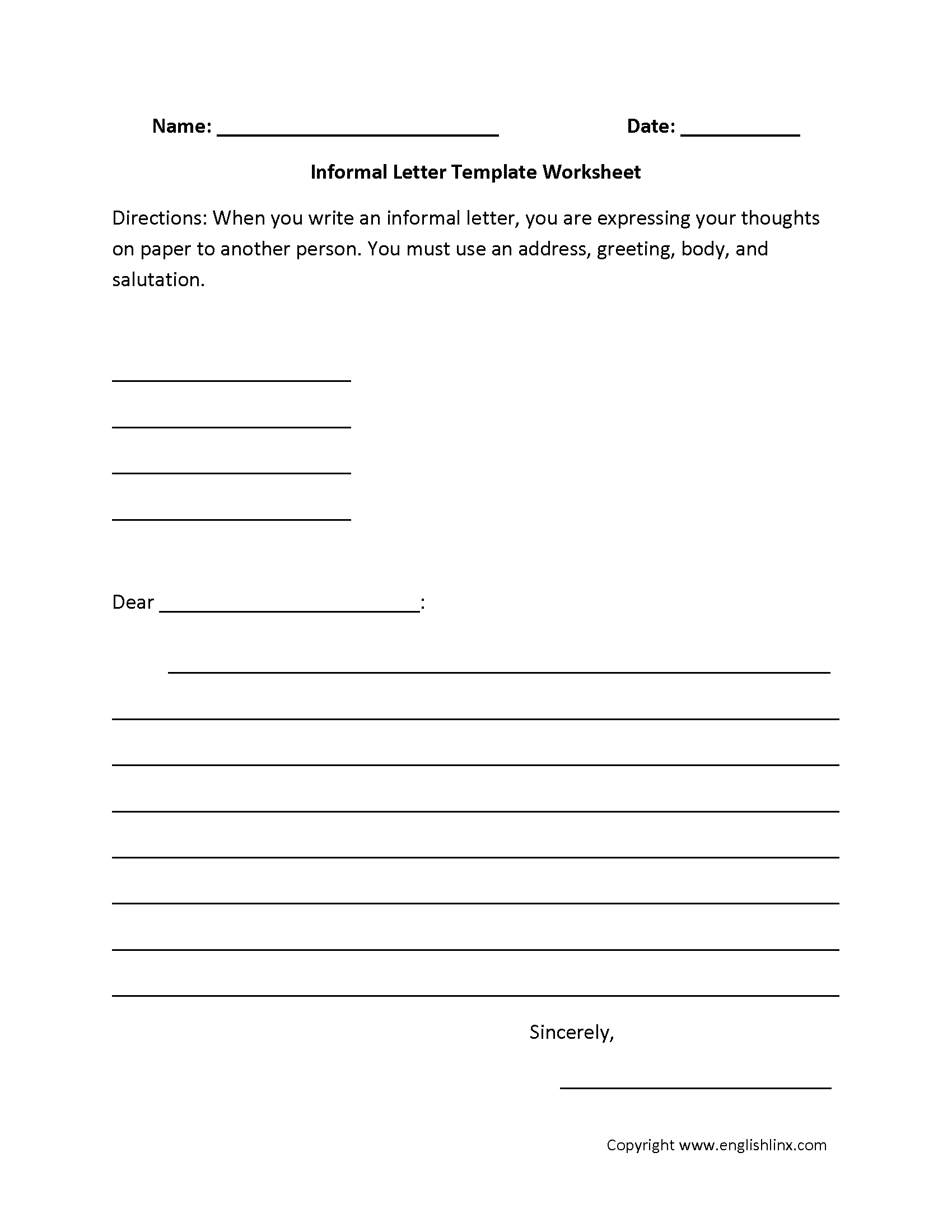 Letter Writing Worksheets For Grade 5 AlphabetWorksheetsFree
