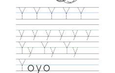 Letter Y Worksheet – Tracing And Handwriting within Alphabet Tracing For 4 Year Old