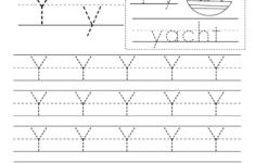 Letter Y Worksheets in Letter Tracing Y