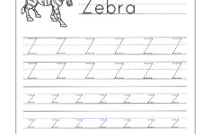 Letter Z Worksheets For Kindergarten – Trace Dotted Letters with regard to Letter Z Worksheets For Prek