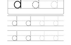 Lowercase Letter &quot;d&quot; Tracing Worksheet - Doozy Moo throughout D Letter Tracing Worksheet