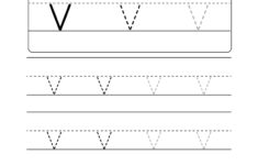 Lowercase Letter &quot;v&quot; Tracing Worksheet - Doozy Moo with Letter V Tracing Sheet