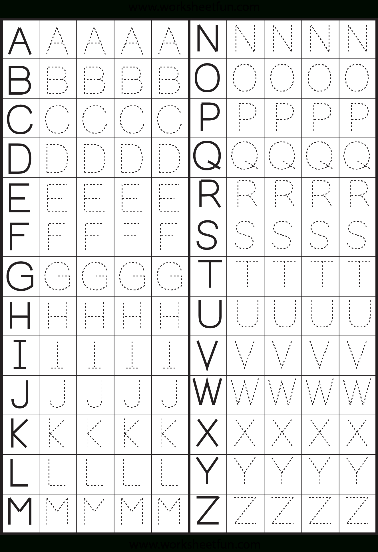  Alphabet Tracing Cards Free AlphabetWorksheetsFree