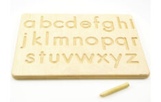 Montessori Toy - Alphabet Tracing Board | Indigovento with Alphabet Tracing Board Wooden