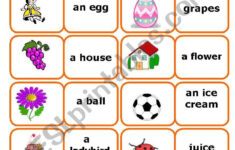 My Alphabet Words Domino - 2 Sets In One Ws - Esl Worksheet within Alphabet Words Worksheets