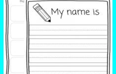 Name Tracing Printable – Eduprintables intended for Name Tracing Template Blank