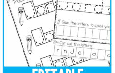 Name Writing Practice Editable | Name Writing Practice regarding Letter Tracing Editable