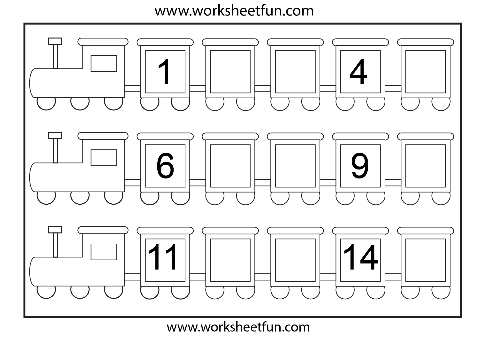 Alphabet Tracing Train AlphabetWorksheetsFree