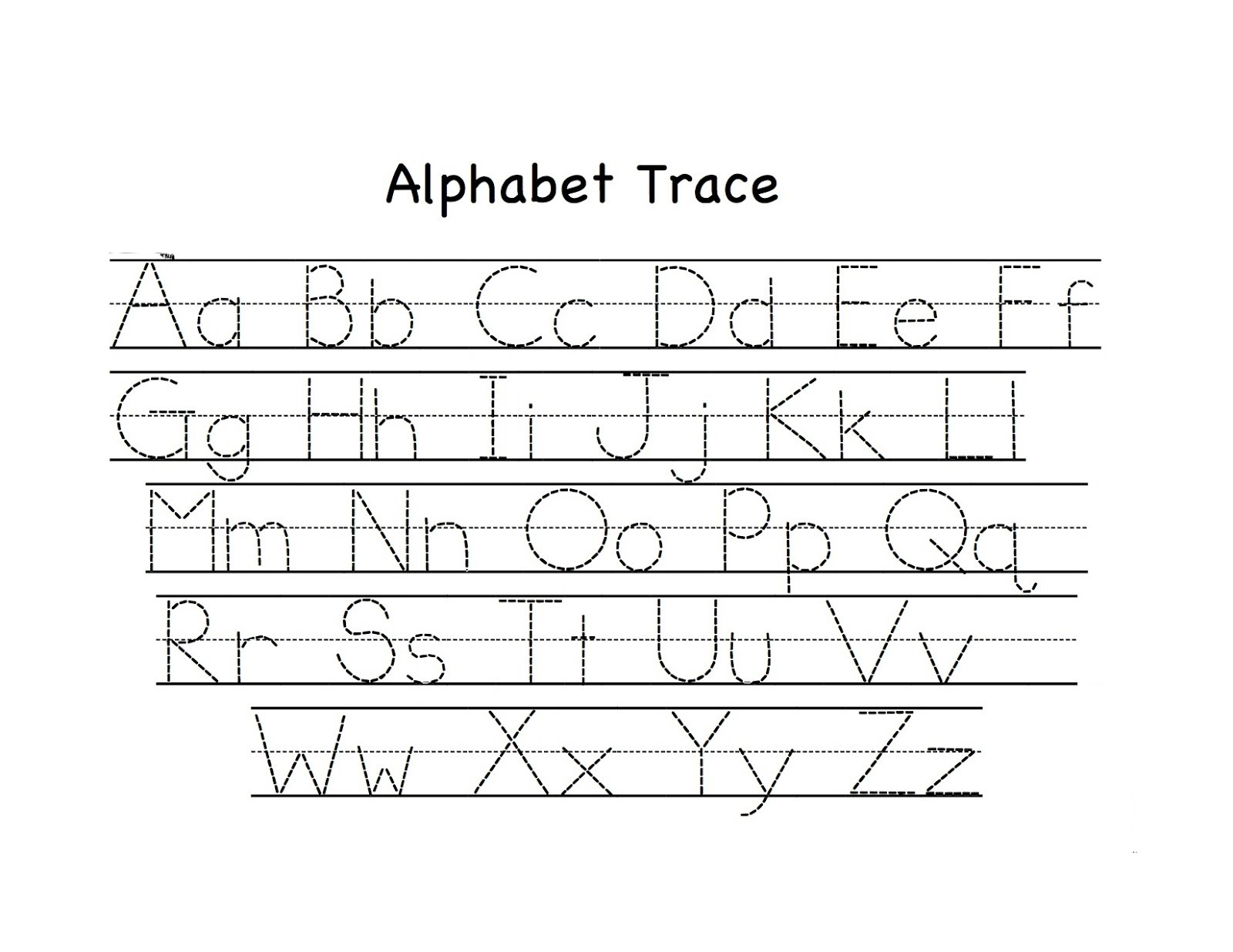 Preschool Tracing Worksheets - Best Coloring Pages For Kids inside Alphabet Tracing For Toddlers