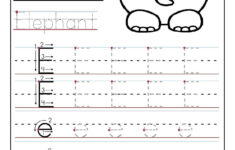 Printable Letter E Tracing Worksheets For Preschool intended for Alphabet E Tracing Worksheets