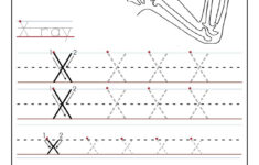 Printable Letter X Tracing Worksheets For Preschool with X Letter Tracing