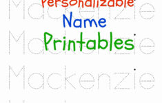 Printable Name Tracing In 2020 | Name Tracing, Printable in Name Tracing Kindergarten