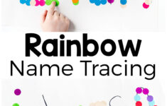 Rainbow Name Tracing Activity - Preschool Inspirations with Name Tracing Learning