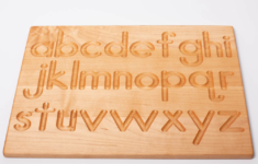 Reversible Wooden Alphabet Tracing Board | Printed regarding Alphabet Tracing Board Wooden