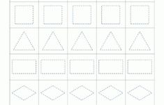 Shape Tracing Worksheets Kindergarten regarding Name Tracing Dotted Lines