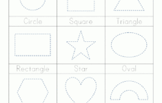 Shape Tracing Worksheets Kindergarten | Shape Tracing for Name Tracing Games