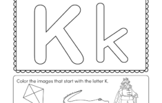 This Is A Fun Letter K Coloring Worksheet. Kids Can Color throughout Alphabet Worksheets Kindergarten