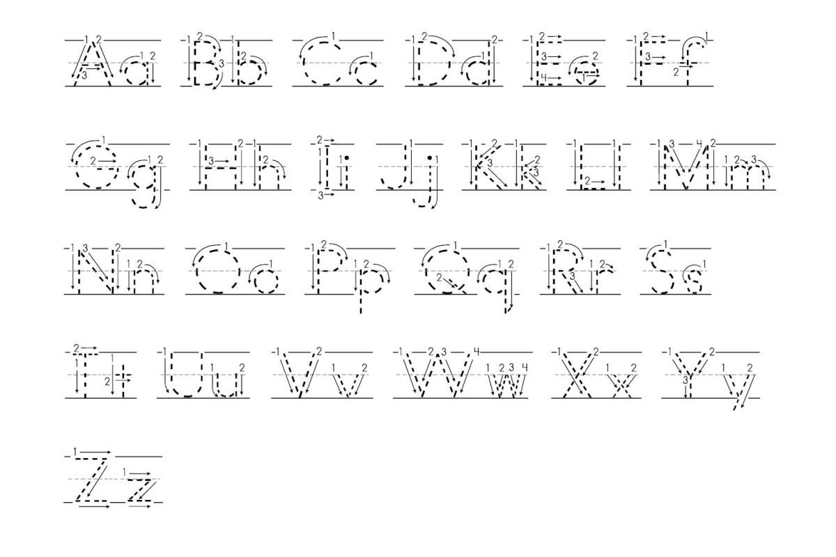 Alphabet Tracing Guide AlphabetWorksheetsFree com