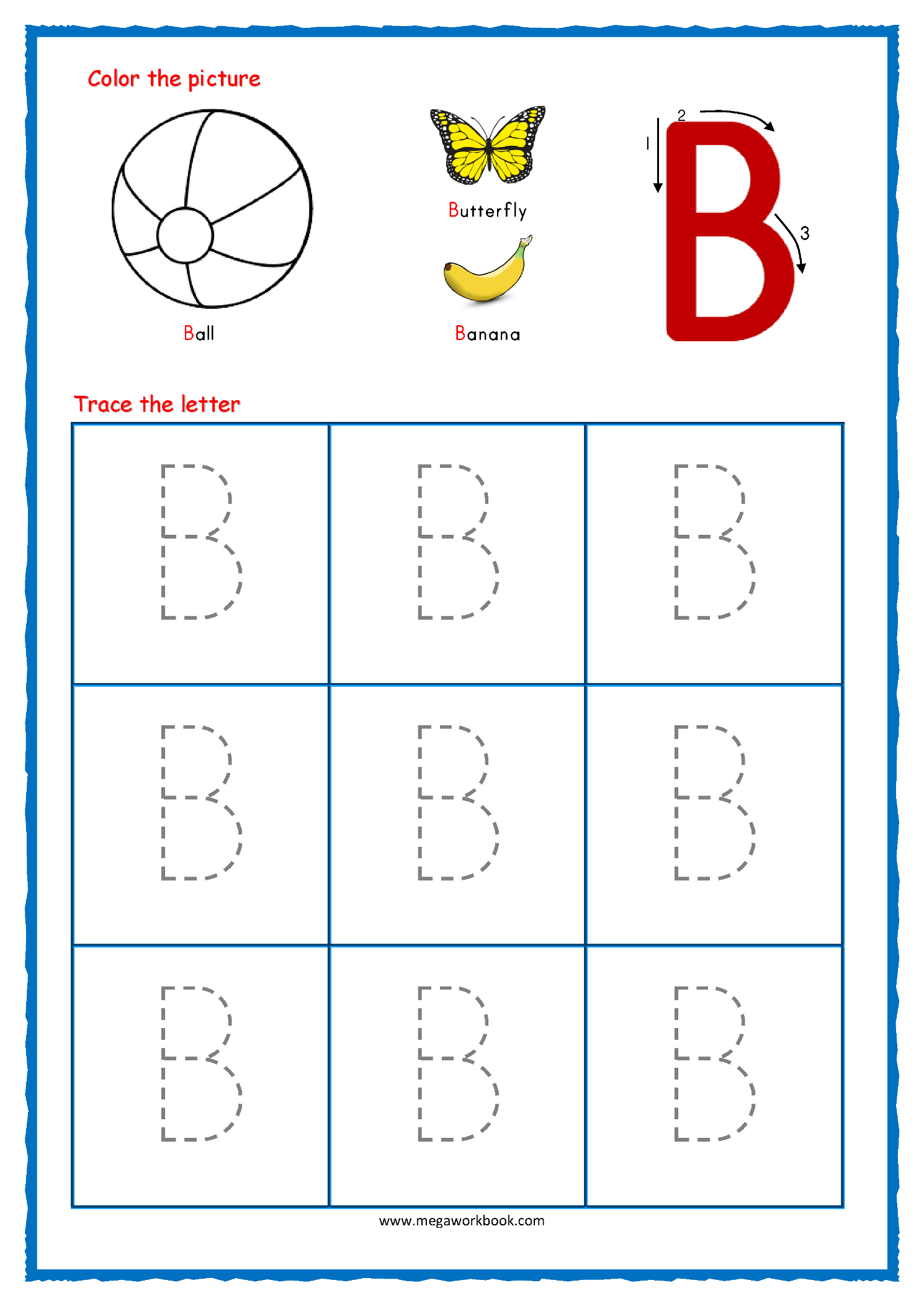 I Letter Tracing Worksheet AlphabetWorksheetsFree