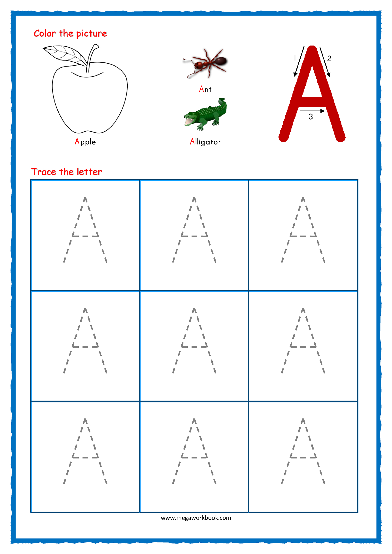 I Letter Tracing Worksheet AlphabetWorksheetsFree