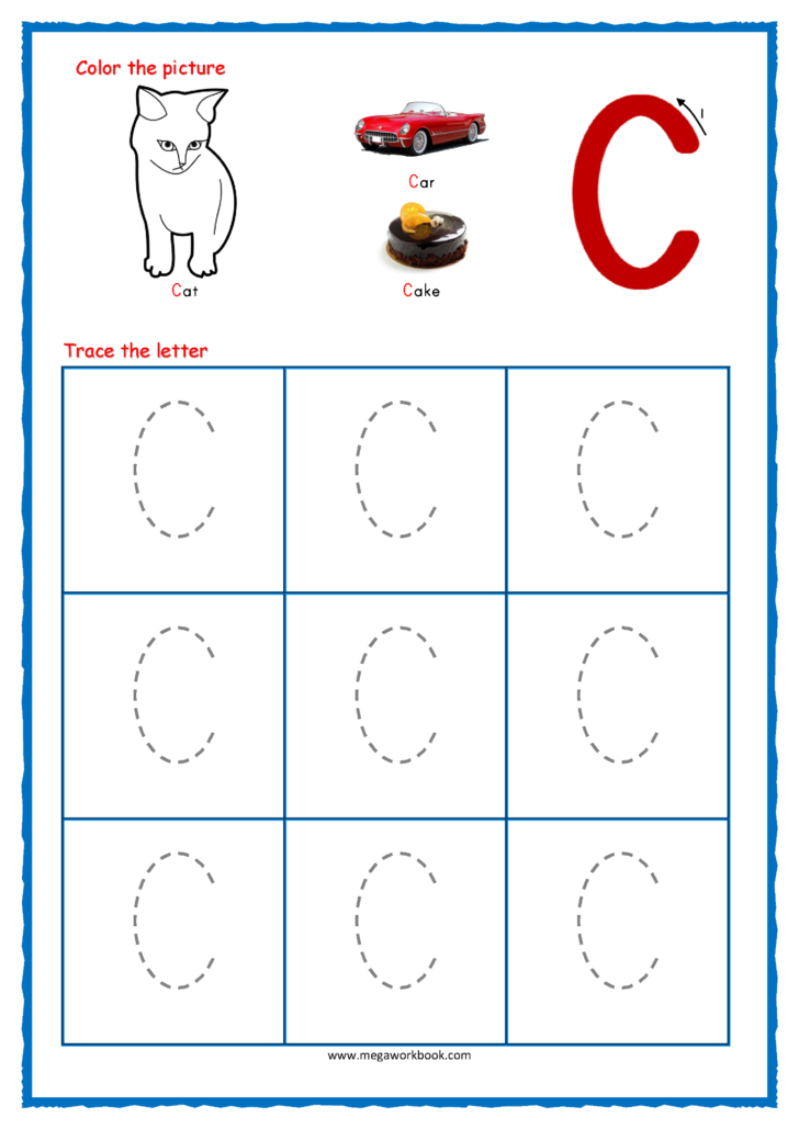 Pre K Alphabet Tracing | AlphabetWorksheetsFree.com