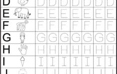 Tracing Letters Preschool Worksheets Kindergarten Nursery with Alphabet Worksheets For Nursery