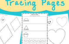 Tracing Shapes Worksheets - Fun With Mama within Name Tracing Benefits