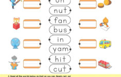 Two And Three Letter Word Matching - Bingobonic Phonics From throughout 3 Letter Worksheets