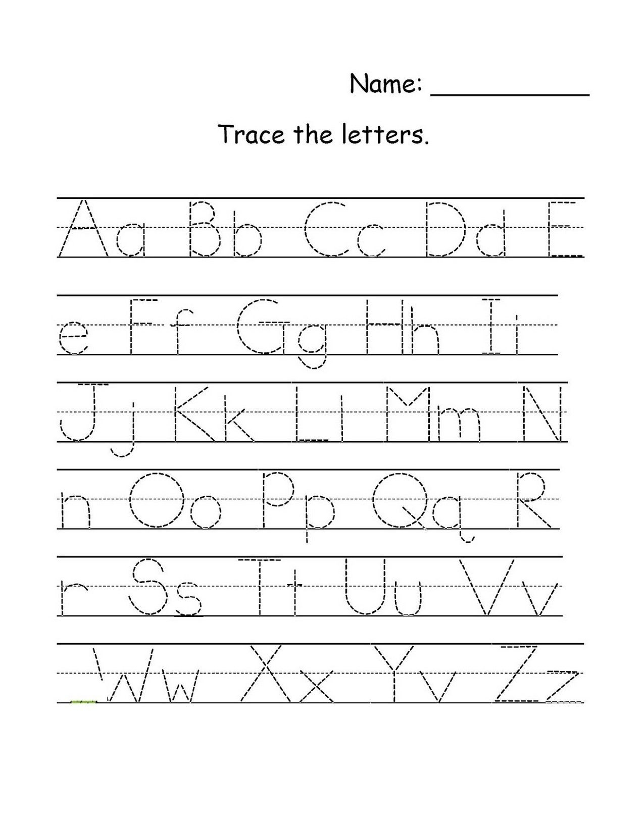 Alphabet Tracing Upper And Lowercase AlphabetWorksheetsFree