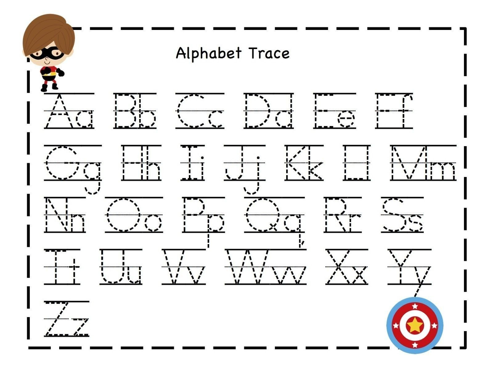 Alphabet Tracing Worksheets For 5 Year Olds AlphabetWorksheetsFree