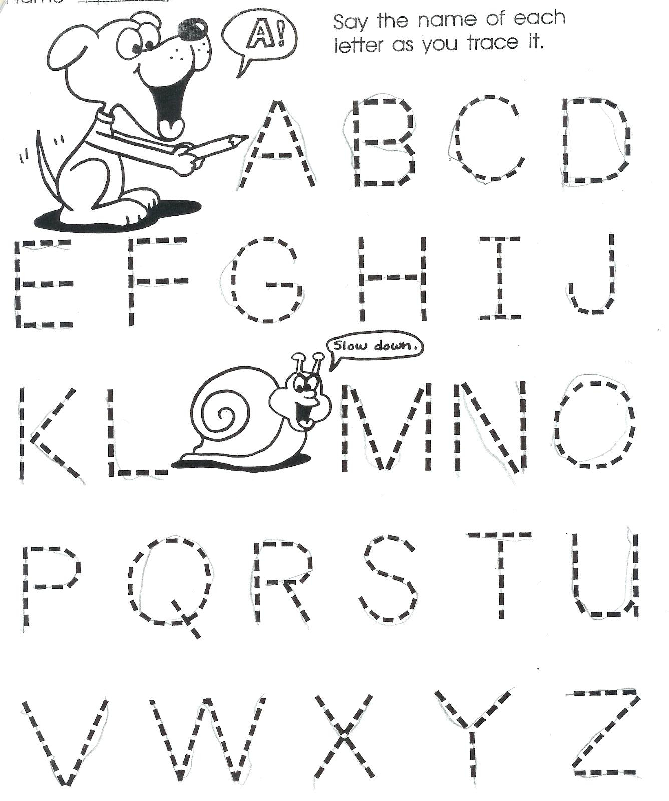 Free Printable Alphabet Worksheets For 2 Year Olds